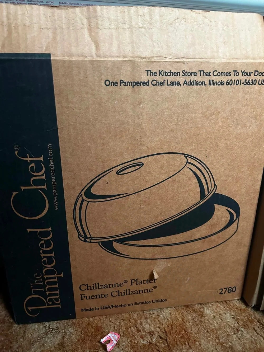 The Pampered Chef Chillzanne Platter - Black and Brown Packaging
